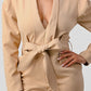 ATHINA Belter Khaki Business Casual Blazer Romper