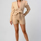 ATHINA Belter Khaki Business Casual Blazer Romper