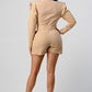 ATHINA Belter Khaki Business Casual Blazer Romper