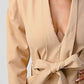 ATHINA Belter Khaki Business Casual Blazer Romper