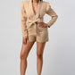ATHINA Belter Khaki Business Casual Blazer Romper