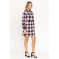 EG FASHION High Neck Plaid Sheath Dress