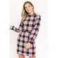 EG FASHION High Neck Plaid Sheath Dress