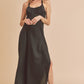 AEMI & Co. Elegant Backless Dress with High Side Split - Mae Dress