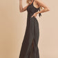 AEMI & Co. Elegant Backless Dress with High Side Split - Mae Dress