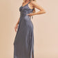 AEMI & Co. Elegant Backless Dress with High Side Split - Mae Dress
