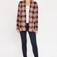 EG FASHION Plaid Contrast Elbow Patch Cardigan
