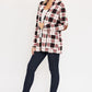 EG FASHION Plaid Contrast Elbow Patch Cardigan