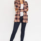 EG FASHION Plaid Contrast Elbow Patch Cardigan