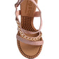 RAG & Co. DOMEDA Metal Chain Mid Heel Sandal