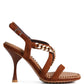 RAG & Co. DOMEDA Metal Chain Mid Heel Sandal
