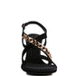 RAG & Co. DOMEDA Metal Chain Mid Heel Sandal