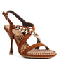 RAG & Co. DOMEDA Metal Chain Mid Heel Sandal