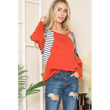 ORANGE FARM CLOTHING Oversized Dolman Sleeve Pullover