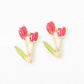 LOVODA Women's Tulip Post Earrings