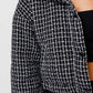 LE LIS Tweed Crop Puffer Coat Jacket