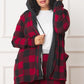 EG FASHION Buffalo Plaid Hooded Cardigan (only Cardi)