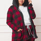 EG FASHION Buffalo Plaid Hooded Cardigan (only Cardi)