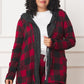 EG FASHION Buffalo Plaid Hooded Cardigan (only Cardi)