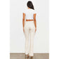 VIBRANT M.I.U. Vegan Leather Front Slit Bootcut