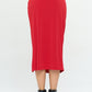 RENEE C. Midi Skirt with Front Knot and Slit