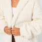 LE LIS Purple Oversized Fleece Hooded Jacket
