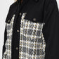 LE LIS Twill & Tweed Mix Shacket