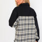 LE LIS Twill & Tweed Mix Shacket