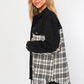 LE LIS Twill & Tweed Mix Shacket