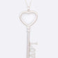 LOVE Key Pendant Necklace