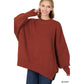 ZENANA Side Slit Oversized Sweater