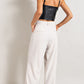 EESOME Classic Pleated Straight Leg Pants