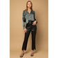 GILLI L/S BUTTON DOWN SATIN BLOUSE