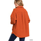 ZENANA Oversized Basic Fleece Shacket