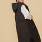 TIMING Hooded Oversized Vest Winter Jacket