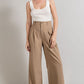 EESOME Classic Pleated Straight Leg Pants