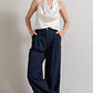 EESOME Classic Pleated Straight Leg Pants