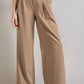 EESOME Classic Pleated Straight Leg Pants