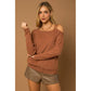 GILLI L/S ONE SHOULDER STRAP TOP