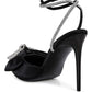 RAG & Co. Winged High Heel Rhinestone Embellished Sandals