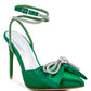 RAG & Co. Winged High Heel Rhinestone Embellished Sandals