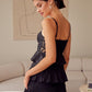 DO + BE COLLECTION Tiered Lace Knitted Mini Cocktail Dress
