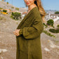 BIBI Twist Knitted Open Front Cardigan with Pockets
