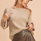AEMI & Co. Chic Cutout Knit Sweater - Harlie Sweater