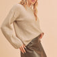 AEMI & Co. Chic Cutout Knit Sweater - Harlie Sweater