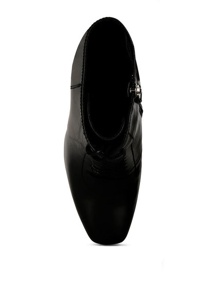 RAG & Co. WYNDHAM Lace Up Leather Ankle Boots