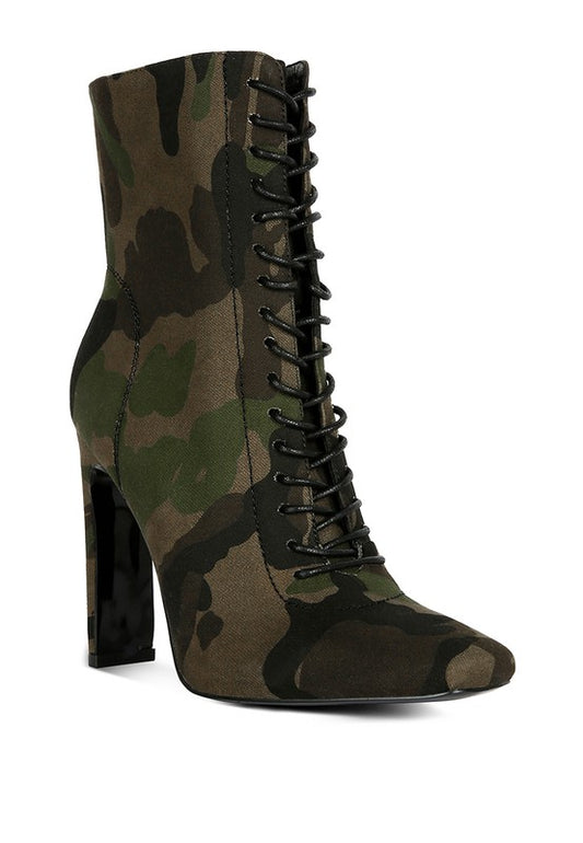 RAG & Co. WYNDHAM Lace Up Leather Ankle Boots
