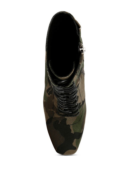 RAG & Co. WYNDHAM Lace Up Leather Ankle Boots