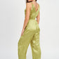 PLEARED WIDE LEG JUMPSUIT