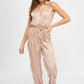 PLEARED WIDE LEG JUMPSUIT